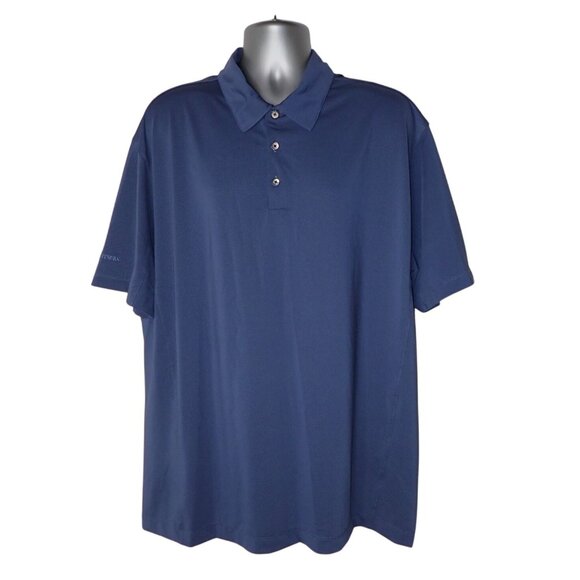 Nike Golf Tour Performance Shirt Mens XXL Dri-Fit Blue Boston Partners Polo - Picture 1 of 6